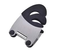 Angoter Useflul Clips Pot Holder Inoxydable tenailles en Acier pour Manique cuillère Pan Spatule Support de Rangement de Cuisine Outils de Cuisine Couleur aléatoire
