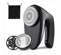 angroups Rasoir Anti Bouloche, Puissant Rasoir de Peluche Efficace pour Vêtements/Famille/Maison/Elimination Peluche, Électrique Rasoir de Bouloches avec Lame Rechange et Brosse Nettoyage