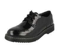 Angry Angels Startrite Filles Chaussures Habillées Noires Lacets Cuir