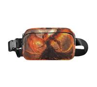 Angry Animal Fire Phoenix Sac banane tendance pour homme et femme avec sangle réglable pour cyclisme, randonnée, gym, bolsas de cintura para mujer, phénix de feu animal en colère, Moderne