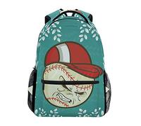 Angry Baseball Shoulder Backpack Student Bookbags for Travel Kid Girls Boys