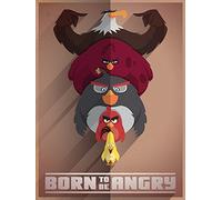 Angry Birds (Born to be Angry 60 x 80 cm Toile Imprimée