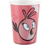 Angry Birds - Gobelets de fête, papier pack de 8 SG29242 (taille unique) (Rose/Blanc)