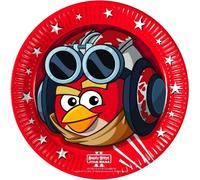 Angry Birds Star Wars - Assiettes de fête, papier pack de 8 SG30948 (taille unique) (Rouge)