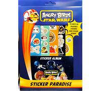 Angry Birds Star Wars - Figurines - Feuille avec autocollants Pack de 6 SG34836 (Taille unique) (Coloré)
