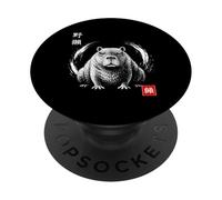 Angry Capybara Cercle Zen Japonais PopSockets PopGrip Adhésif