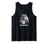 Angry Capybara Rage Consumes Me Funny Retro Coffee Débardeur