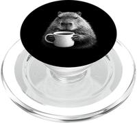 Angry Capybara Rage Consumes Me Funny Retro Coffee PopSockets PopGrip pour MagSafe