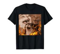 Angry Cat Hot Summer Funny Extreme Heat Wave Meme Chaton T-Shirt