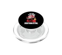 Angry Cat I'm Fine It's Fine Everything is Fine Christmas PopSockets PopGrip pour MagSafe