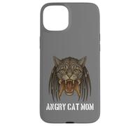 Angry Cat Mom pour Le propriétaire de Really Evil Cat Funny Pun Design Coque pour iPhone 15 Plus