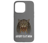 Angry Cat Mom pour Le propriétaire de Really Evil Cat Funny Pun Design Coque pour iPhone 15 Pro Max