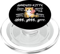 Angry Cat - Moody Annoyed Kitty - Taille Taille - Cute Cat's PopSockets PopGrip pour MagSafe