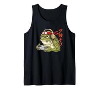 Angry Frog Gamer Drapeau Japonais Bandana Rétro Controller Game Débardeur