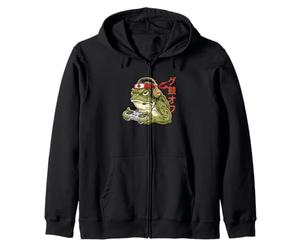 Angry Frog Gamer Drapeau Japonais Bandana Rétro Controller Game Sweat à Capuche