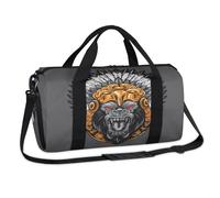 Angry Gorilla Sac de sport aztèque Gorilla Sac de voyage décontracté pour enfants, filles, garçons, femmes, hommes