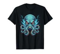 Angry Kraken Tête de Pieuvre Créature des Mers Profondes T-Shirt