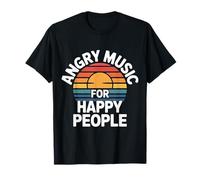 Angry Music for Happy People Emo Fan Punk Auditeur - T-Shirt