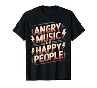Angry Music for Happy People Emo Fan Punk Auditeur |- T-Shirt