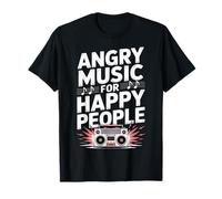 Angry Music for Happy People Emo Fan Punk Auditeur |- T-Shirt