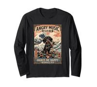 Angry Music Make Me Happy Chaos Punk Teckel Metalhead Manche Longue