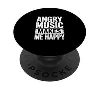 Angry Music Makes ME Happy PopSockets PopGrip Adhésif