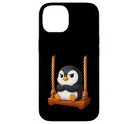 Angry Penguin Cartoon Swing Amusement Amusement Coque pour iPhone 14