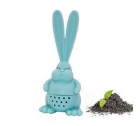 Angry Rabbit Infuseur à thé avec 2 grandes oreilles - Infuseur à thé en silicone résistant à la chaleur, multicolore, infuseur à thé de lapin, thé en vrac pour tasse ou tasse, cadeau de Pâques pour