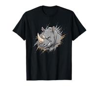 Angry Rhino Head Agressive Rhino Power Force T-Shirt