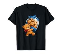 Angry Teddy Bear Pot à Biscuits en Forme d'ours en Peluche T-Shirt