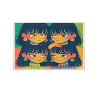 Angry Teen Girls - Casse-tête bleu pour adultes pour la relaxation et le plaisir en famille - 500 pièces