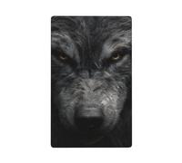 Angry Wolf Portrait Plaque murale vierge pour interrupteur décoratif 1 gang pour cuisine, salle de bain, taille 11,4 x 7 cm