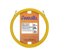 Anguila | Guide câble | Fibre de verre renforcée + propylène | Bornes interchangeables | Jaune | Diamètre 3,5 mm | 20 m
