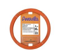 Anguila Guide passe-câble cordon acier-propylène interch. orange Ø4 mm 30 m | Robuste pour travaux intensifs, faible frottement et bonne torsion ; embouts interchangeables ; 2 accessoires inclus