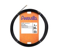 Anguilla - Passe-câble fixe souple Nylon 4 mm 30 m Noir