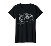 Anguille Line Art Aquariophile T-Shirt Graphique avec Valeur