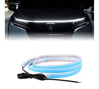ANGUOEY Kit de Faisceau de Capot de démarrage de Balayage Dynamique, Bande Lumineuse de Capot de Voiture à LED, Bande de Feux diurnes de Capot de Voiture étanche, Feux diurnes de Voiture