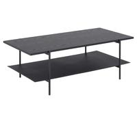 Angus Table basse avec 1 espace de rangement, noir.