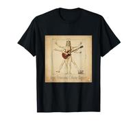 Angus Vitruvianus Citharae Magister. Funny Guitar Da Vinci T-Shirt