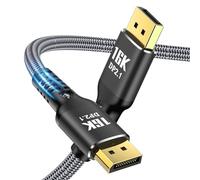 Angusplay 16K DisplayPort 2.1 Kabel 2M, 8K@120Hz 80Gbps HDR10 HDCP DSC 1.2a | DP 2.1 Kabel 16K@60Hz, 4K@240Hz/ 165Hz/ 144Hz 80Gbps HDR10 HDCP DSC 1.2a, für FreeSync G-Sync Gaming Monitor
