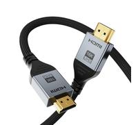 Angusplay Câble 16K HDMI 2.2 3M, 96Gbps Cable Hdmi Haute Vitesse, 16K@60Hz, 8K @60Hz, 4K@240Hz/120Hz Cordon, HDR10+ ARC eARC HDCP 2.3 Compatible avec HDMI 2.1/2.0/1.4, pour PS5 4 Xbox PC Monitor