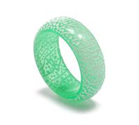 Angyape Bague en forme d'orbe de Vénus pour femme, bague lumineuse en résine acrylique pour adolescentes, filles, hommes, esthétiques, tendance, bijoux délicats en plastique, Plastique, Aucune pierre