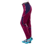 Angyu Unisex Respirant Pantalon Montagne avec Ceinture Séchage Rapide Jogging Randonnée Pantalon Étanche (Violet(Femmes), 2XL)