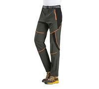 Angyu Unisex Respirant Pantalon Montagne avec Ceinture Séchage Rapide Jogging Randonnée Pantalon Étanche (Armée Verte(Hommes), 2XL)