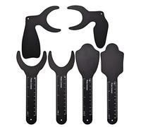 Angzhili 6 tailles de contraste photo dentaire pour orthodontique intra-buccale dentaire fond noir