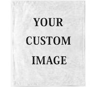 ANHOPE Plaid Couverture Personnalisée pour Canapé Lit Couverture en Flanelle Personnalisé avec Photo Image Blanket Plaid Personnaliser pour Enfant Adulte Famille Couple Modèle - 6818