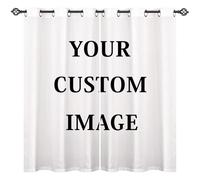 ANHOPE Rideaux D'extérieur Personnalisé avec Photo Rideaux Extérieur avec Oeillet ou Passe Tringle Rideau Imprimé Tropical Jungle Forêt pour Jardin Pergola Terrasse Balcon