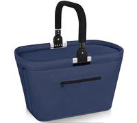 Anhow Panier de Pique-Nique Isotherme, 35L Grande Capacité Panier Picnic Isotherme Pliable Sac Pique Nique Glacières de Camping et Randonnée Extérieur Portable, Isolation Chaud/Froid - Bleu