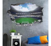 ANHUIB 3D Football Autocollants Muraux Stickers Muraux Football Stikers Murals Enfant Garçon Foot Poster du Stade Chambre D'enfant Autocollant Mural de Football Chambre Garçon Couloir Décor 84x60cm