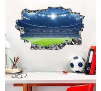 ANHUIB 3D Stickers Muraux Football,Autocollant Mural de Football Coloré Chambre Garçon,Stickers Muraux Enfants Garcon,Sticker Foot Deco Chambre Ado Garcon,Sticker Mural de Chambre D'enfant Salon Décor